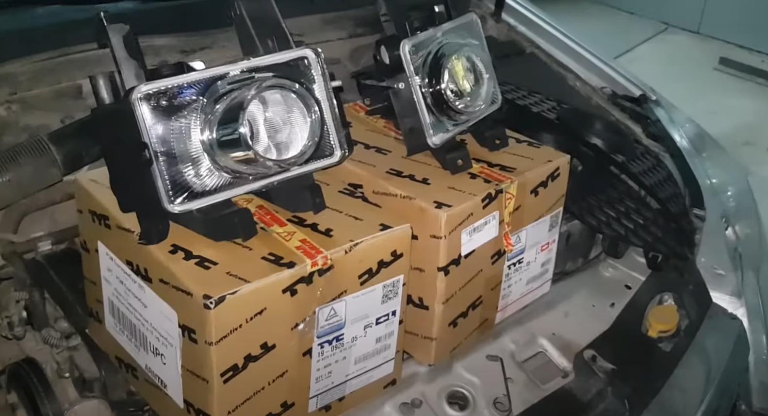 новые противотуманные фары на Опель астра