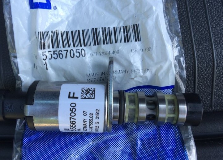 Новый клапан фазорегулятора на Опель Астра Н