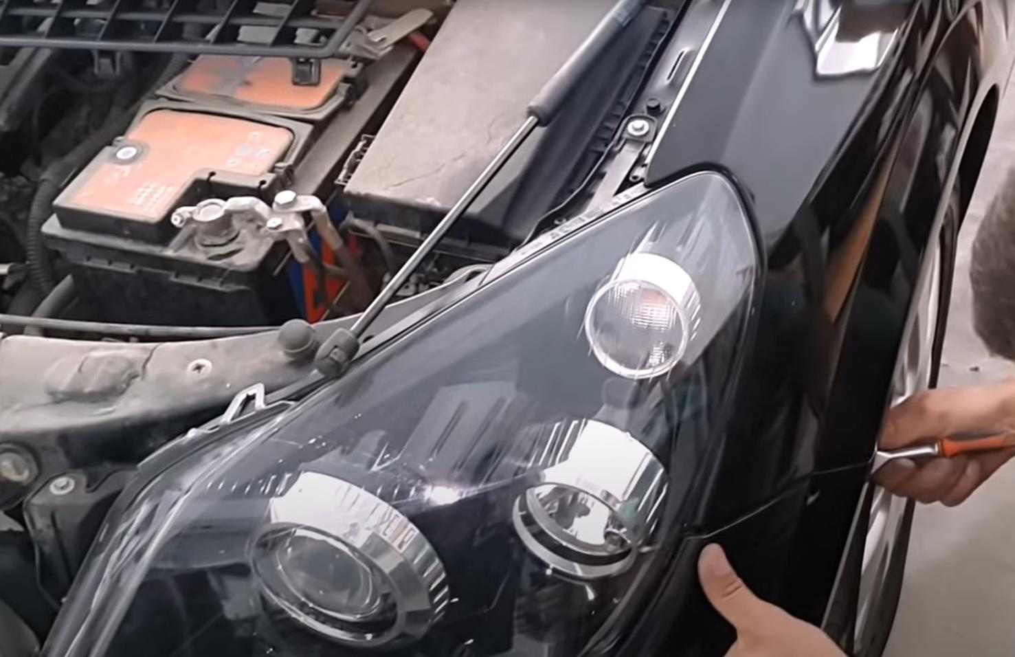 демонтаж бампера Опель Астра