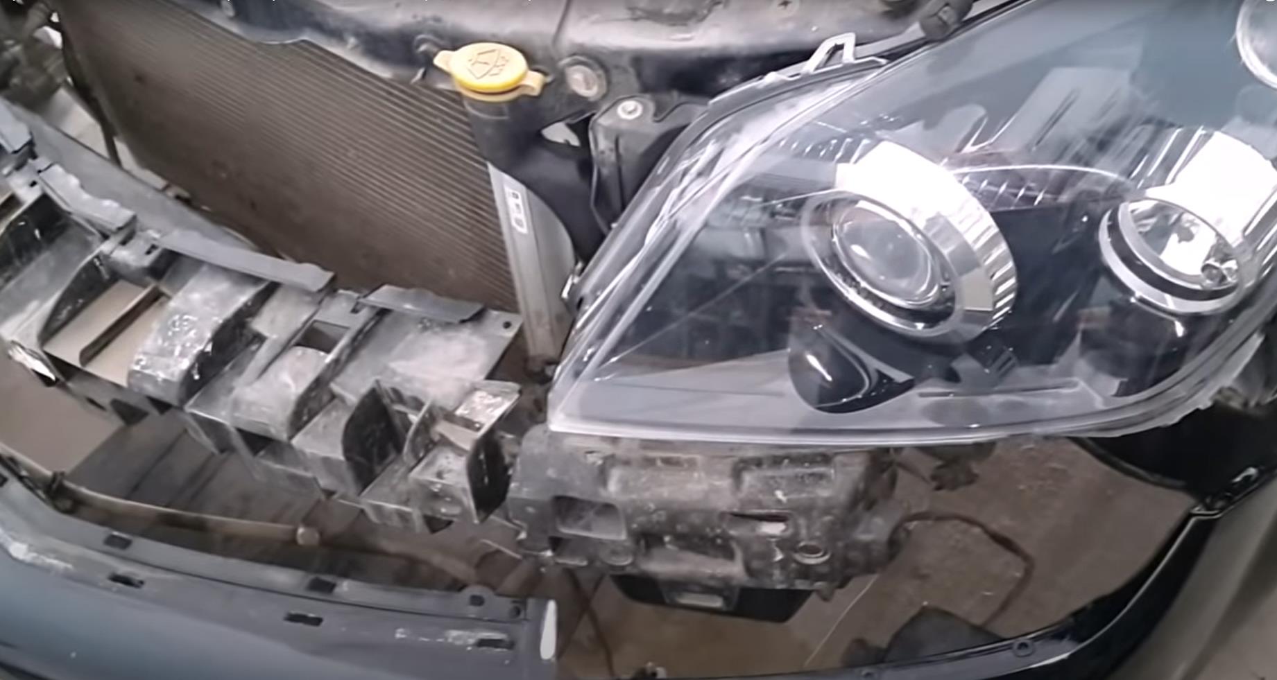 замена бампера на Опеле Астра