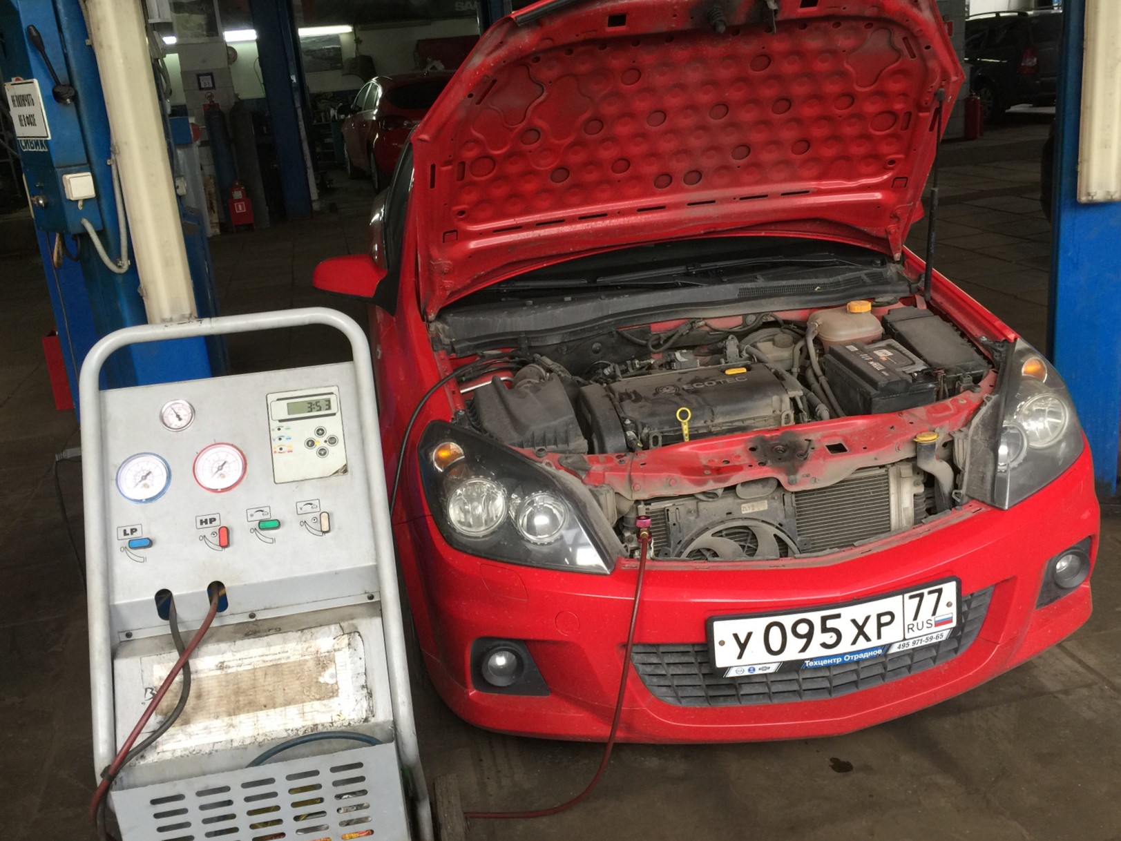 Замправка кондиционера Опель Астра