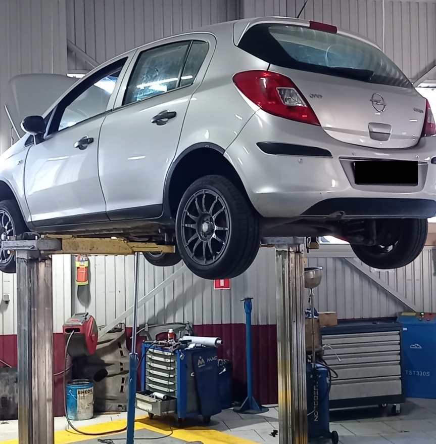 Подготовка Опель Корса к частичной замене масла АКПП