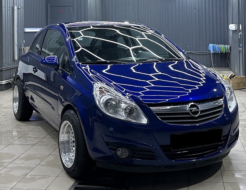 Опель Корса после замены вентилятора отопителя