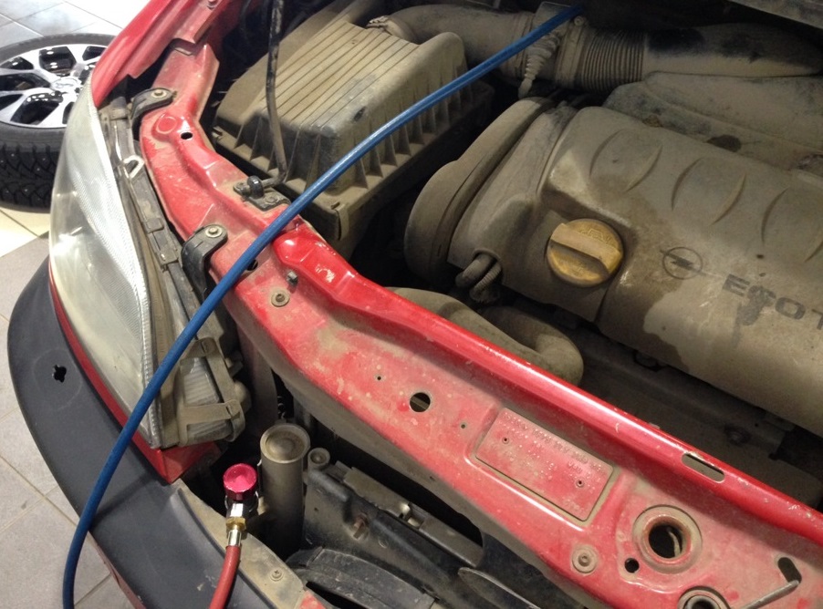 Опель Зафира после ремонта кондиционера