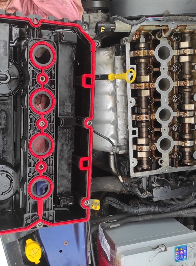 Замена прокладки клапанной крышки Опель Зафира