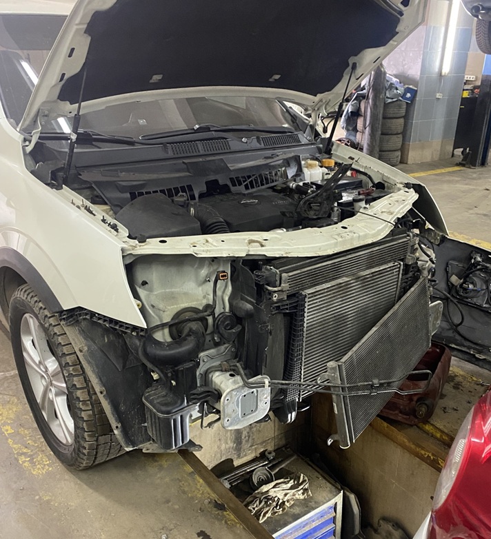 Замена радиатора Опель Антара