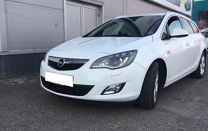 белая Астра спереди