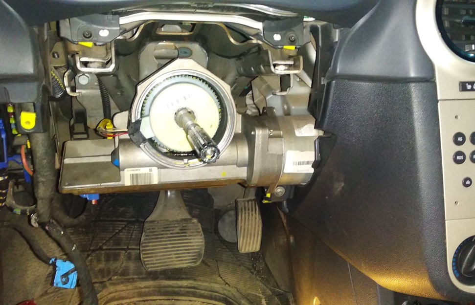 Разборка рулевой колонки для ремонта ЭУР