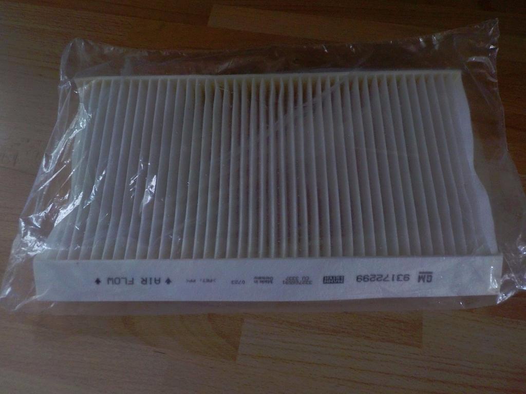 салонный фильтр в упаковке