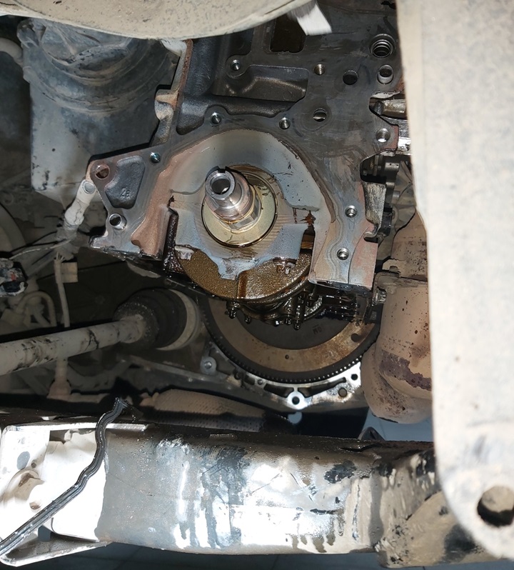 Разборка двигателя для замены маслонасоса Опель