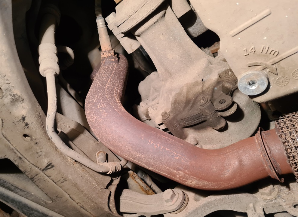 Вид на раздаточную коробку