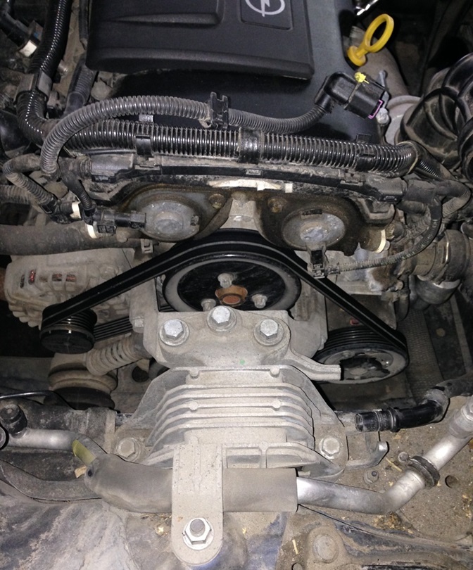 Замена приводного ремня Опель