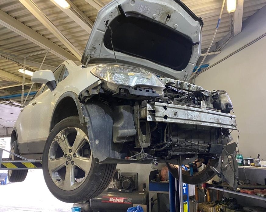 Замена радиатора кондиционера Опель