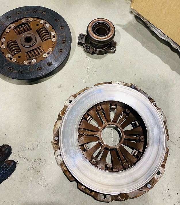 Отработавшее сцепление РКПП Опель