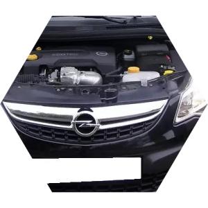 открытый капот на Корсе