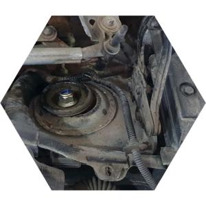 Снятие стойки для замены опорного подшипника