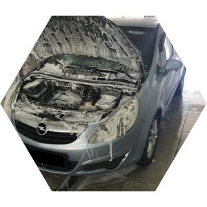 Опель Корса перед промывкой радиаторов