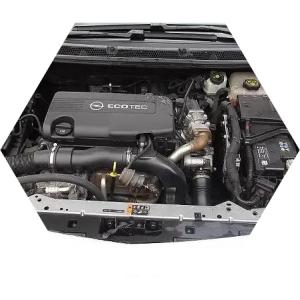 открытый капот на Астре